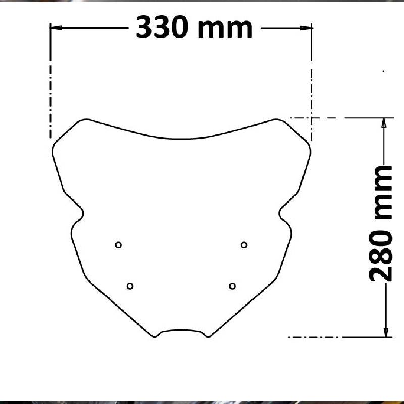 Parabrisas alto ahumado oscuro YAMAHA mt09sp 21-23